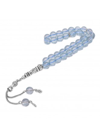Doğal Mavi Kuvars Tesbih