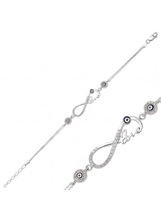 Nazar Boncuklu Sonsuzluk Love Bileklik