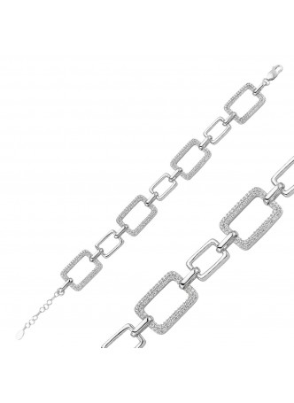 Gümüş Kare Bileklik