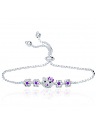 Gümüş Hello Kitty Çocuk Bileklik