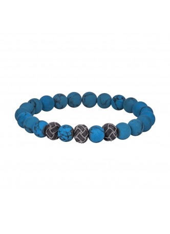 Gümüş Kazaz Turkuaz Taşı Erkek Bileklik