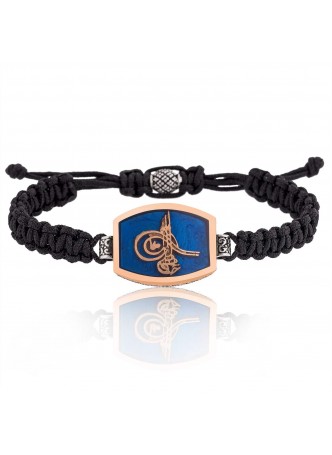 Gümüş Tuğra Armalı Erkek Bileklik