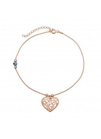 Gümüş Kalp Halhal