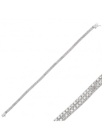 İki Sıralı Zirkon Taşlı Su Yolu Bileklik