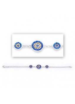 Swarovski Taşlı Nazar Bileklik