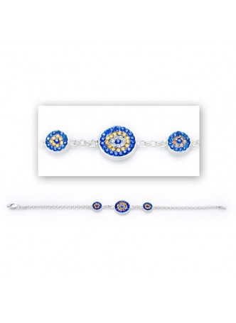 Swarovski Taşlı Nazar Bileklik