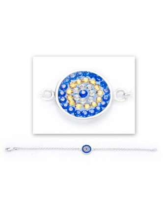 Swarovski Taşlı Nazar Bileklik