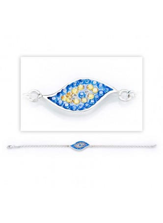 Swarovski Taşlı Nazar Bileklik