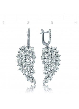 Gümüş Melek Kanadı Küpe