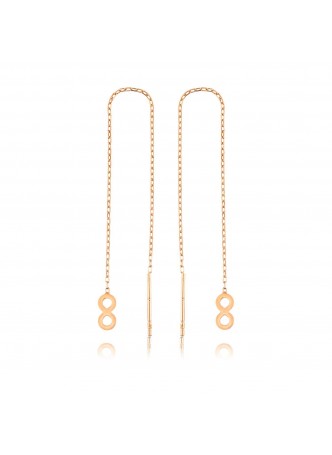 Gümüş Zincirli Sonsuzluk Küpe