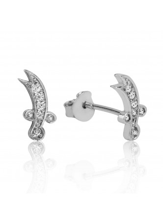 Gümüş Zülfikar Kılıcı Küpe