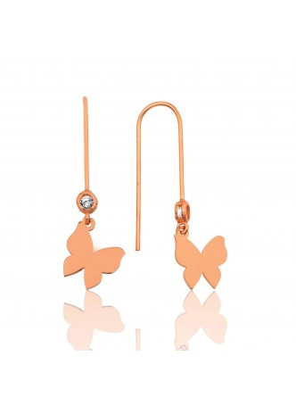 Gümüş Kelebek Küpe