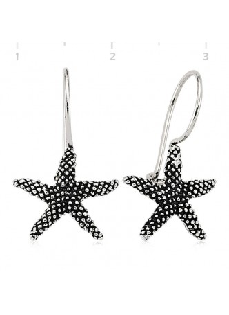 Deniz Yıldızı Gümüş Küpe