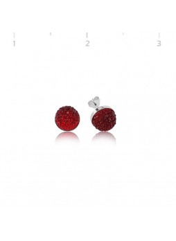 Swarovski Taşlı Kırmızı Küpe