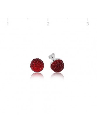Swarovski Taşlı Kırmızı Küpe