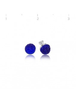 Swarovski Taşlı Mavi Küpe