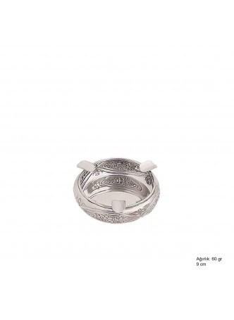 Papatya Desenli Gümüş Küllük