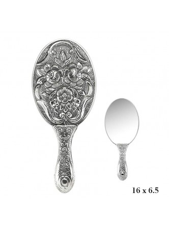 Manolya Motifli El Aynası