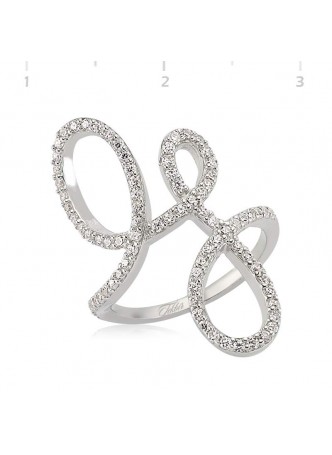 Zirkon Taşlı Gümüş Yüzük