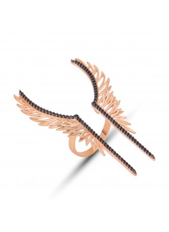 Gümüş Kartal Kanadı Yüzük