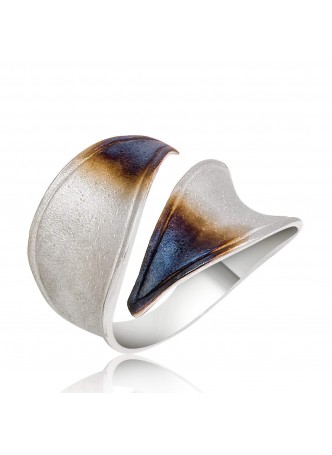 Gümüş Sarmaşık Yaprak Yüzük