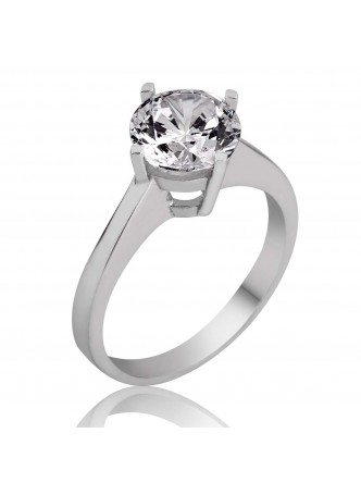 Gümüş Tektaş Yüzük