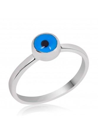 Gümüş Nazar Göz Yüzük