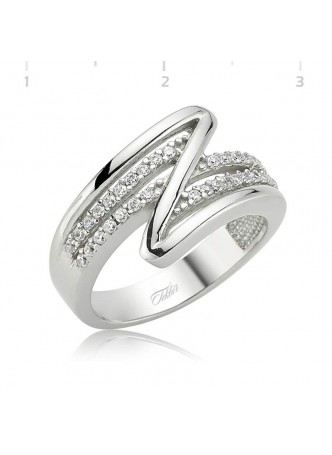 Zirkon Taşlı Gümüş Bayan Yüzük