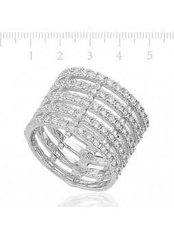 Zirkon Taşlı Gümüş Bayan Yüzük