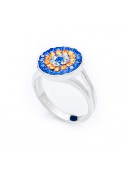 Gümüş Swarovski Bayan Yüzük