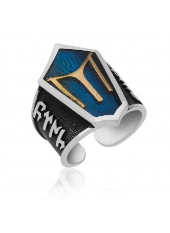 Gümüş Kayı Boyu Armalı Erkek Yüzük