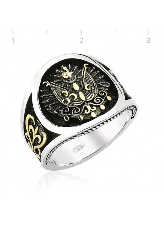 Osmanlı Devlet Armalı Gümüş Yüzük