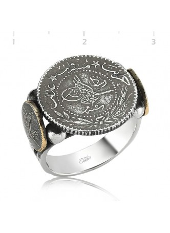 Gümüş Tuğra Erkek Yüzük