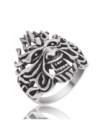 Gümüş Alev Erkek Yüzük