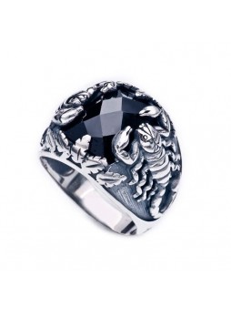 Gümüş Akrep Erkek Yüzük