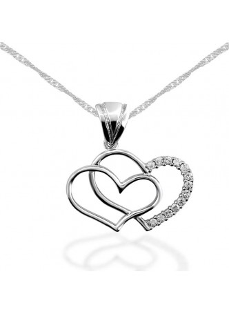 Zirkon Taşlı Hep Yanımdasın Kolye