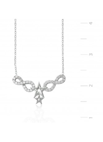 Sonsuzluk Yıldız Gümüş Kolye