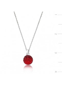Swarovski Taşlı Kırmızı Kolye