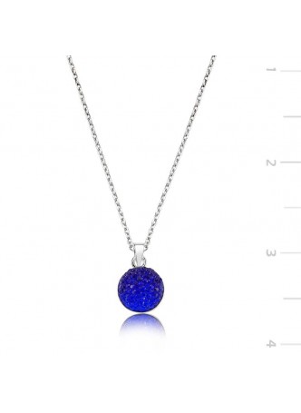 Swarovski Taşlı Mavi Kolye