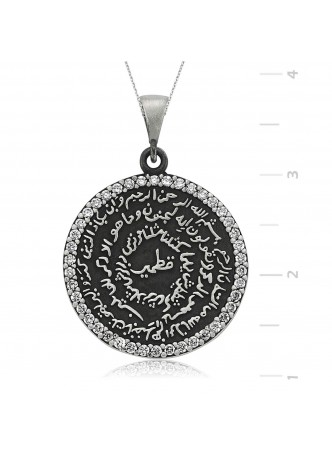 Zirkon Taşlı Yuvarlak Kıtmir Kolye