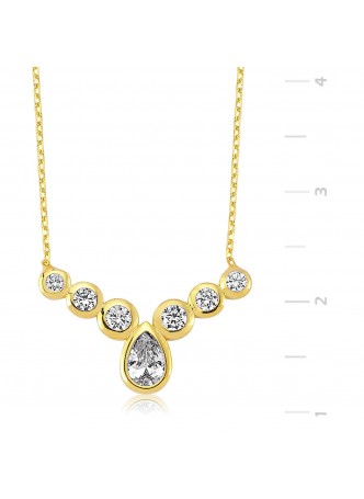 Altın Kaplama Damla Kolye