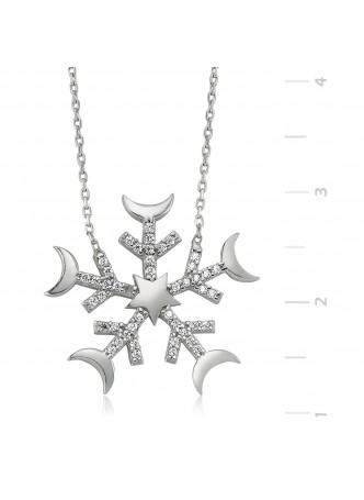 Kar Tanesi Gümüş Kolye