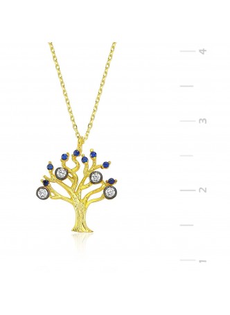 Gümüş Hayat Ağacı Kolye