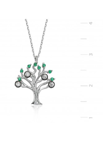 Gümüş Hayat Ağacı Kolye