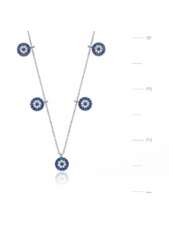 Gümüş Nazar Kolye