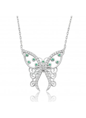 Gümüş Kelebek Kolye
