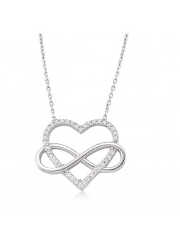 Gümüş Kalbim Sonsuza Kadar Seninle Kolye
