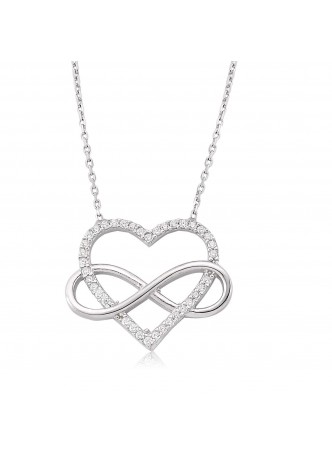 Gümüş Kalbim Sonsuza Kadar Seninle Kolye