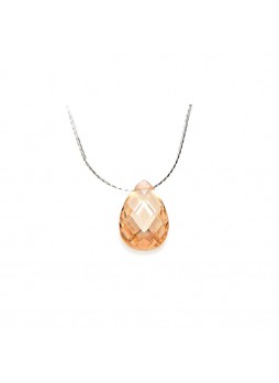 Turuncu Su Damlası Kolye