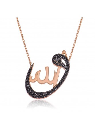 Gümüş Allah Yazılı Vav Kolye